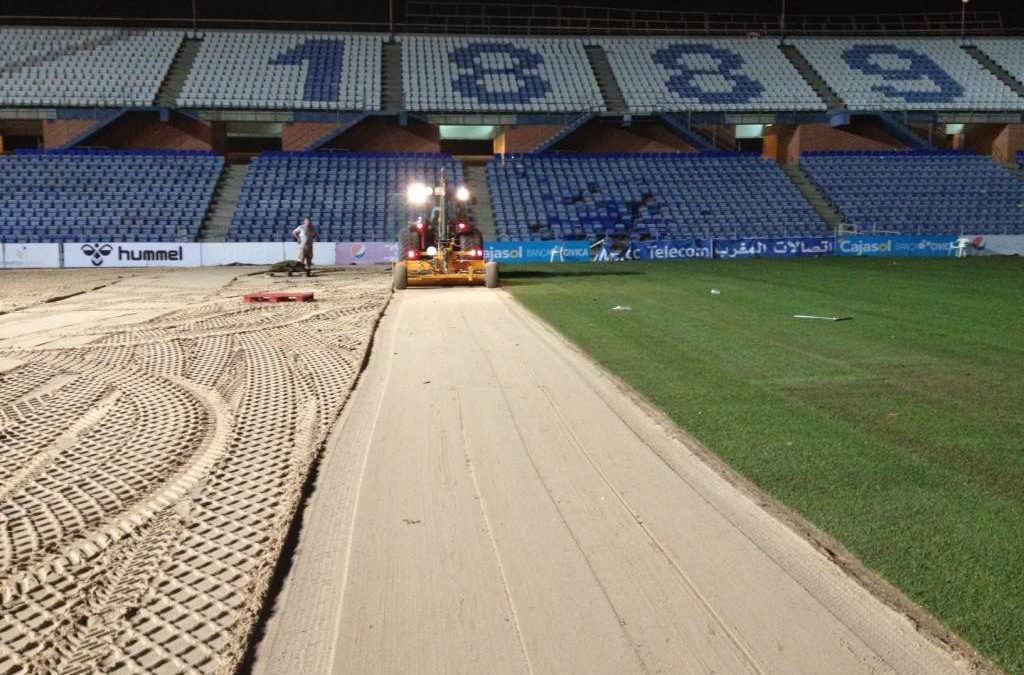 Novogreen y el Recre.  Nuevo césped para el Nuevo Colombino