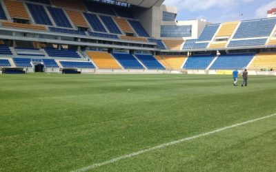 Regeneración del césped del Estadio Ramón de Carranza