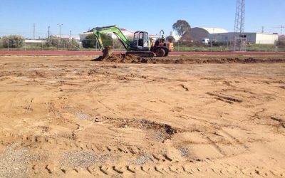 Novogreen construye un campo de fútbol de césped artificial para la Base Naval de Rota